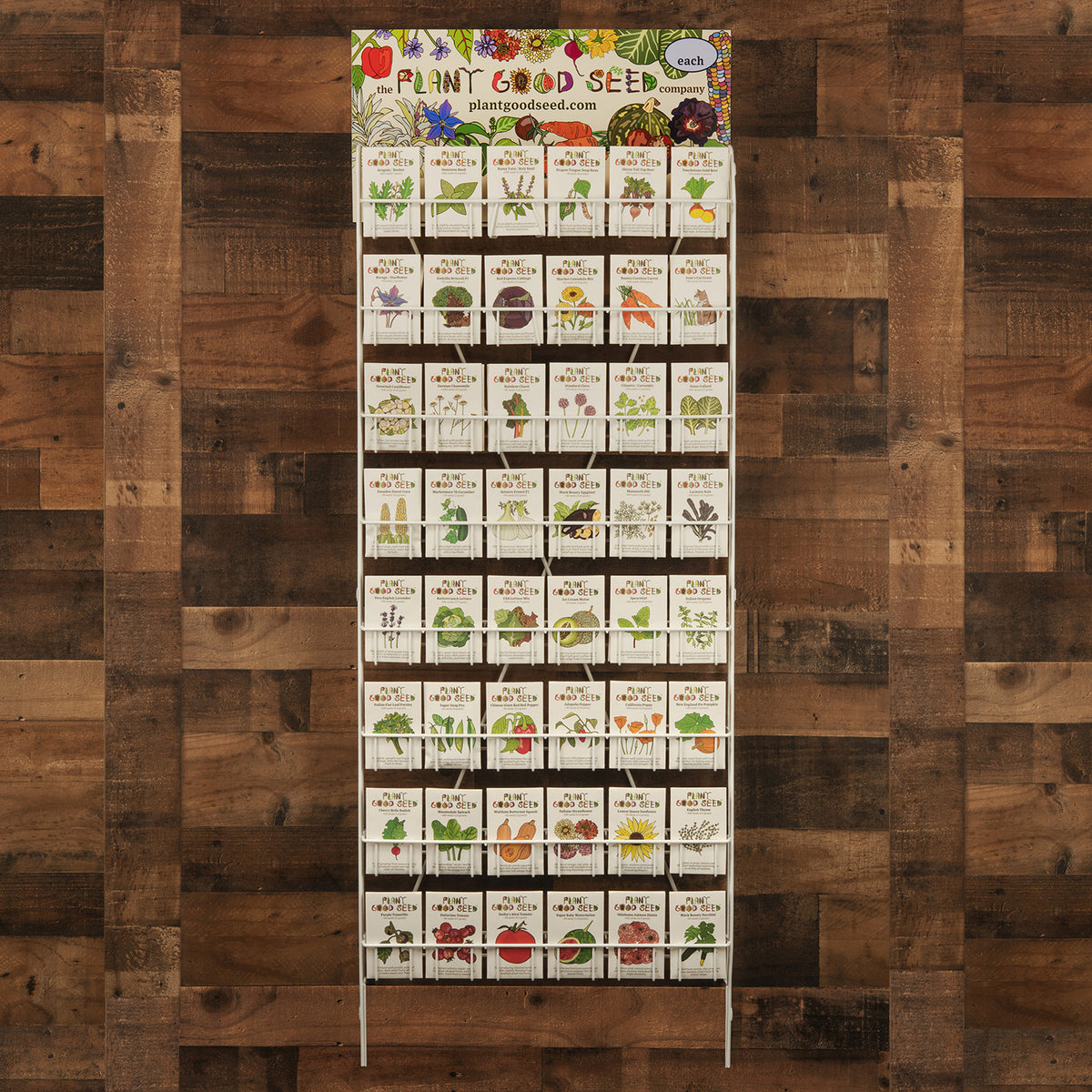 Retail Seed Rack (48 varieties w/Five Packets Each)