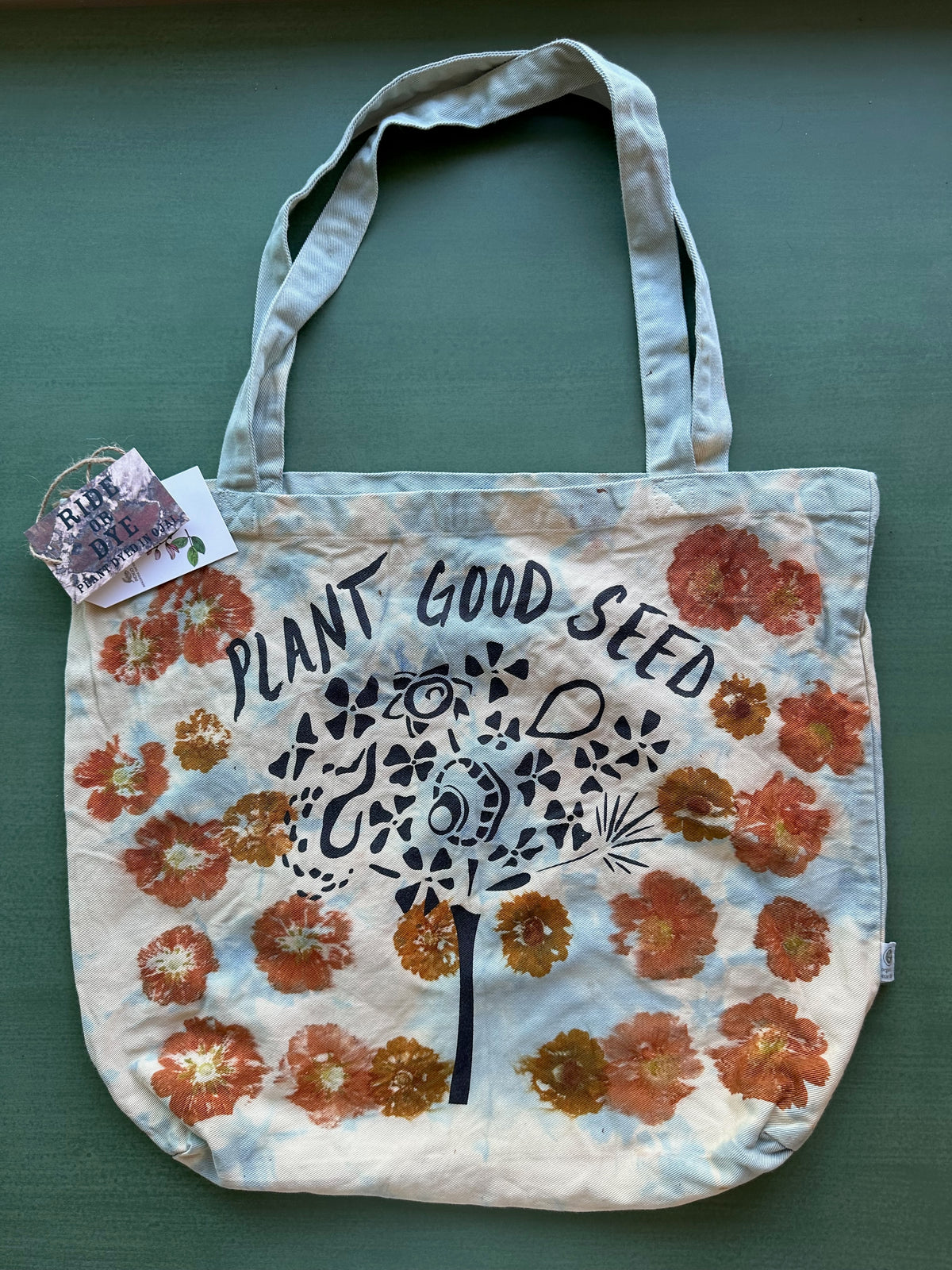 Plant Good Seed x Ride Or Dye Ojai Eco Printed Tote Bag