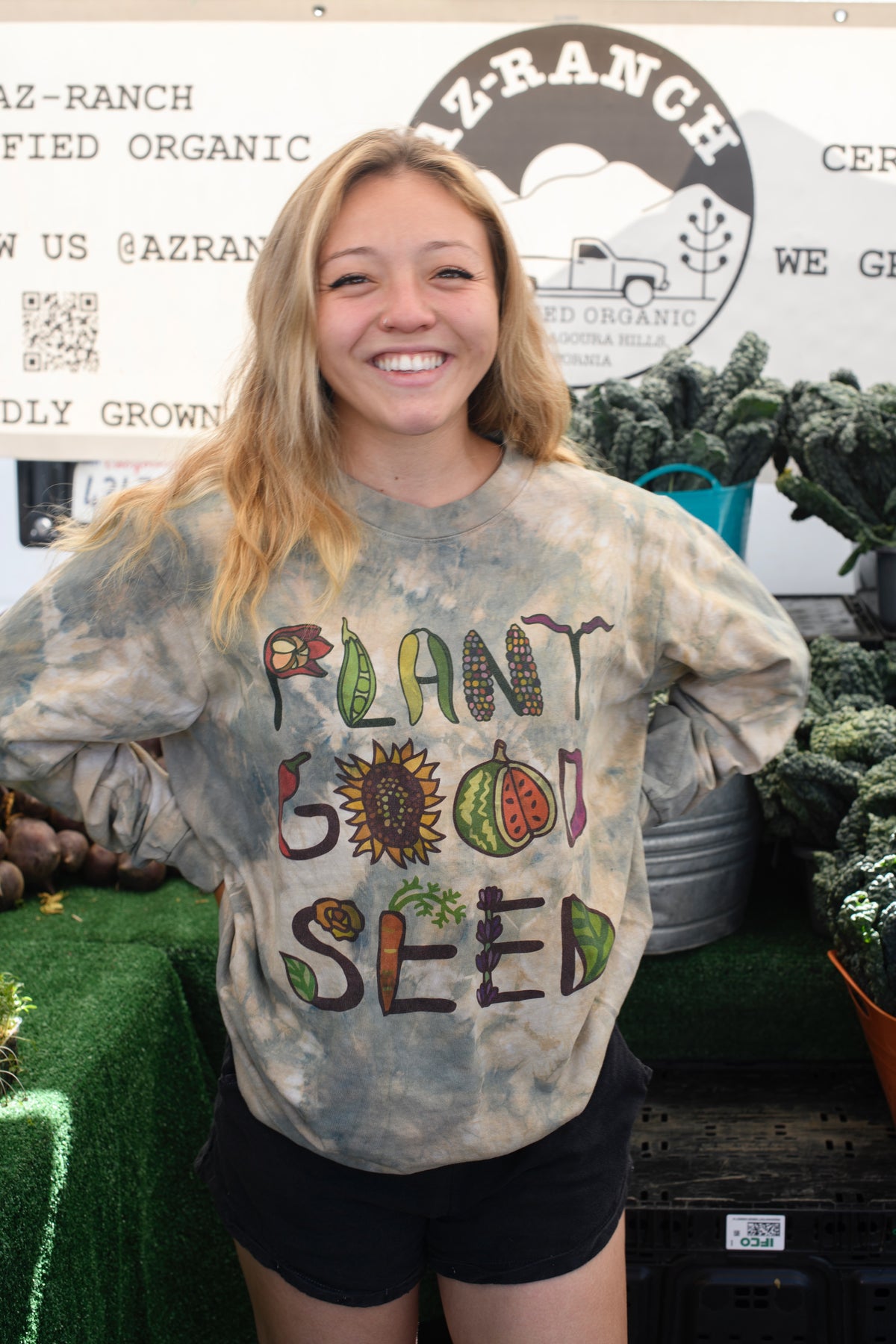 Plant Good Seed x Ride or Dye Long Sleeve Logo Shirt
