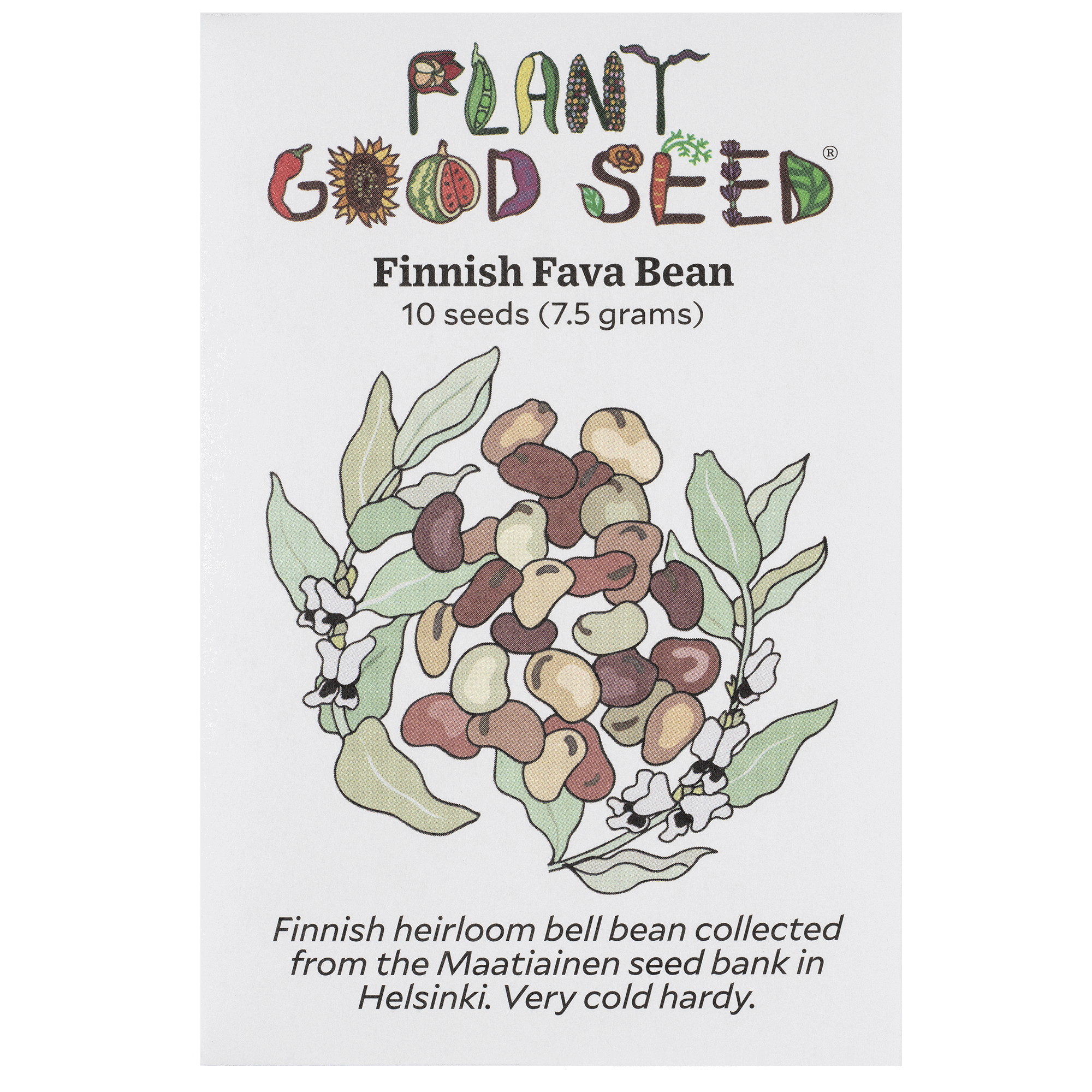 most popular seeds to plant Finnish Fava Bean Seeds Packet: 10 Seeds (7.5 grams), OG