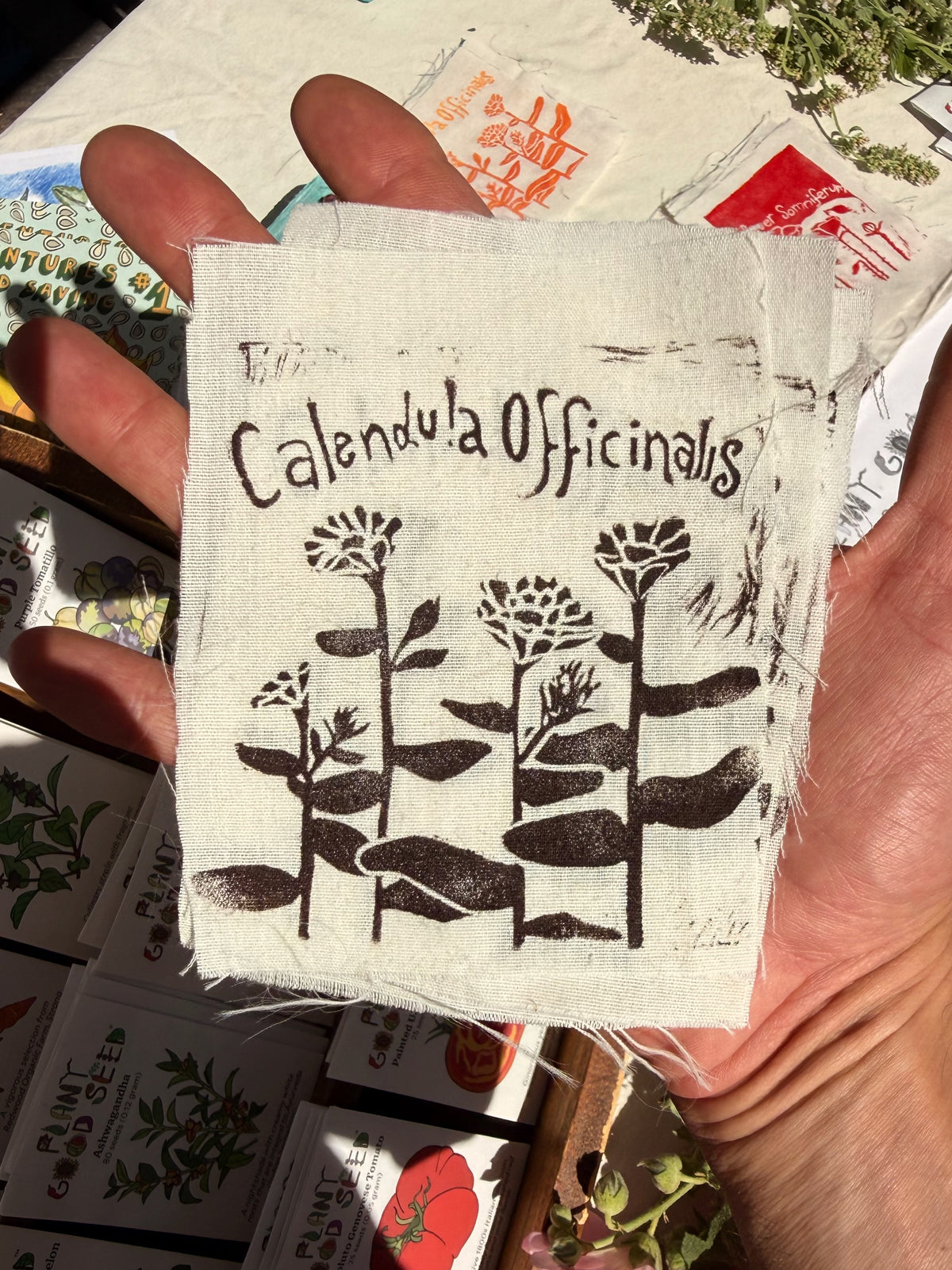Block Print Plant Patches!