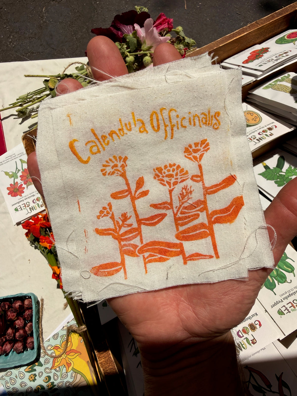 Block Print Plant Patches!