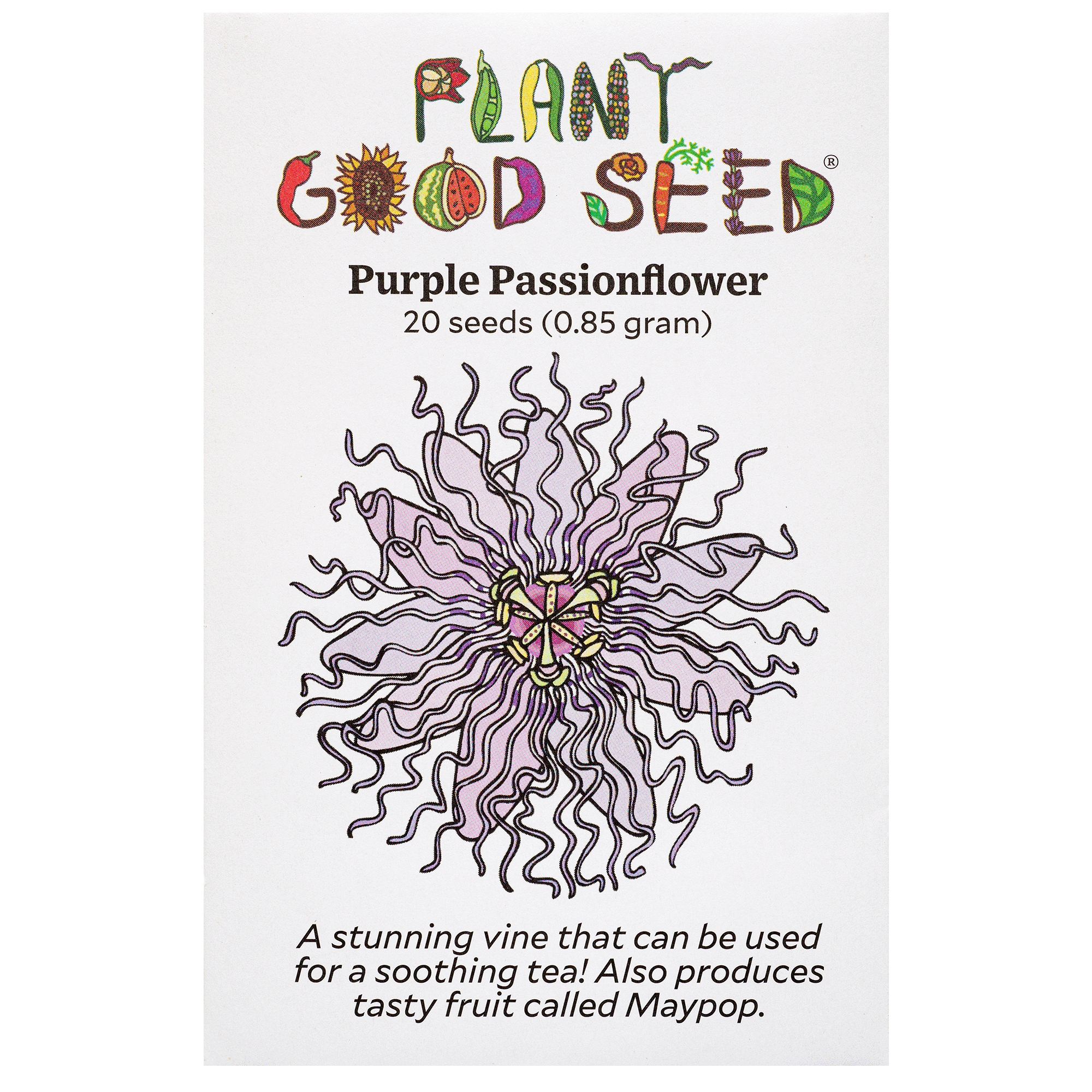 passion plant seeds Purple Passionflower / Maypop Seeds