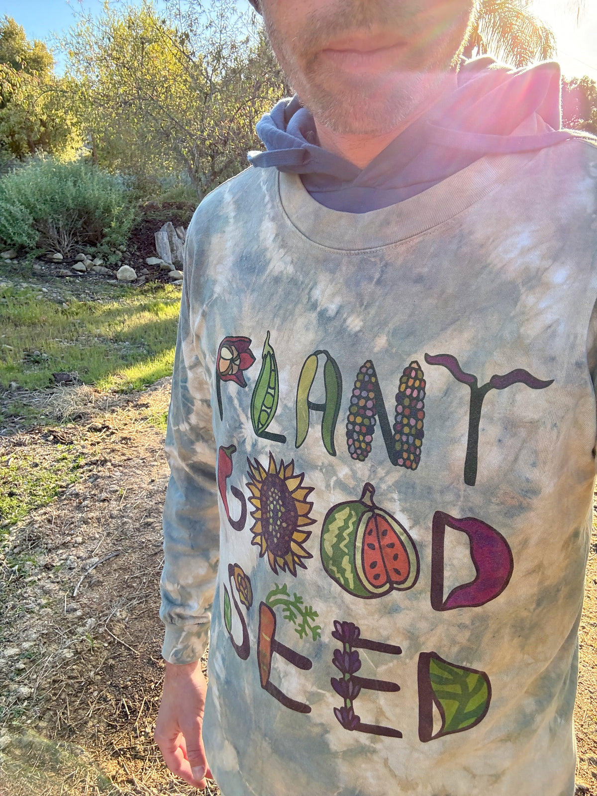 Plant Good Seed x Ride or Dye Long Sleeve Logo Shirt