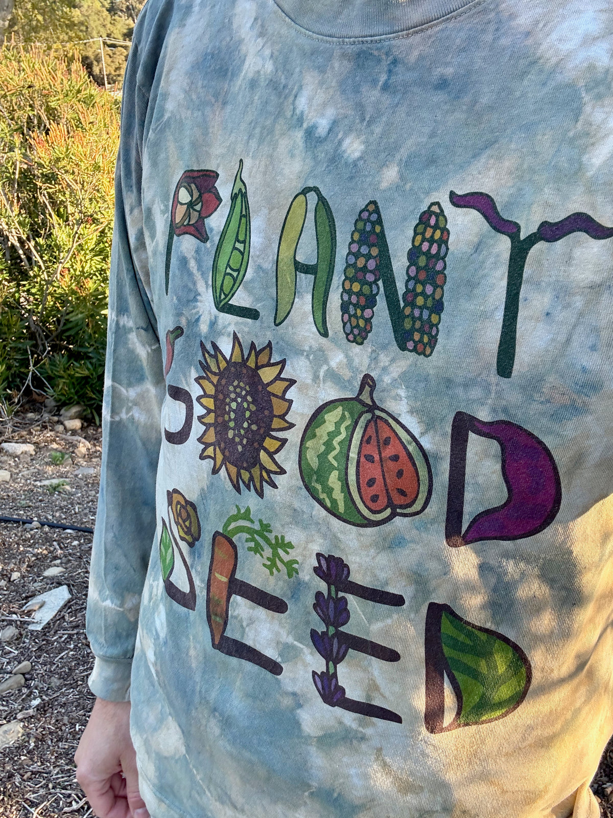 Plant Good Seed x Ride or Dye Long Sleeve Logo Shirt