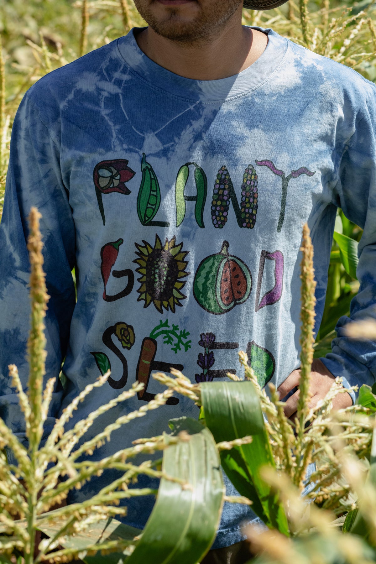 Plant Good Seed x Ride or Dye Long Sleeve Logo Shirt