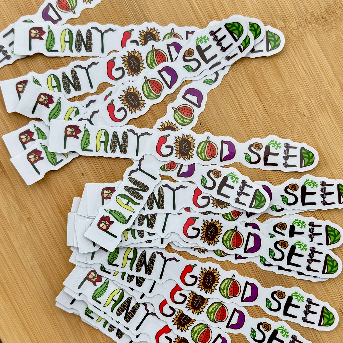 Plant Good Seed Clear Sticker