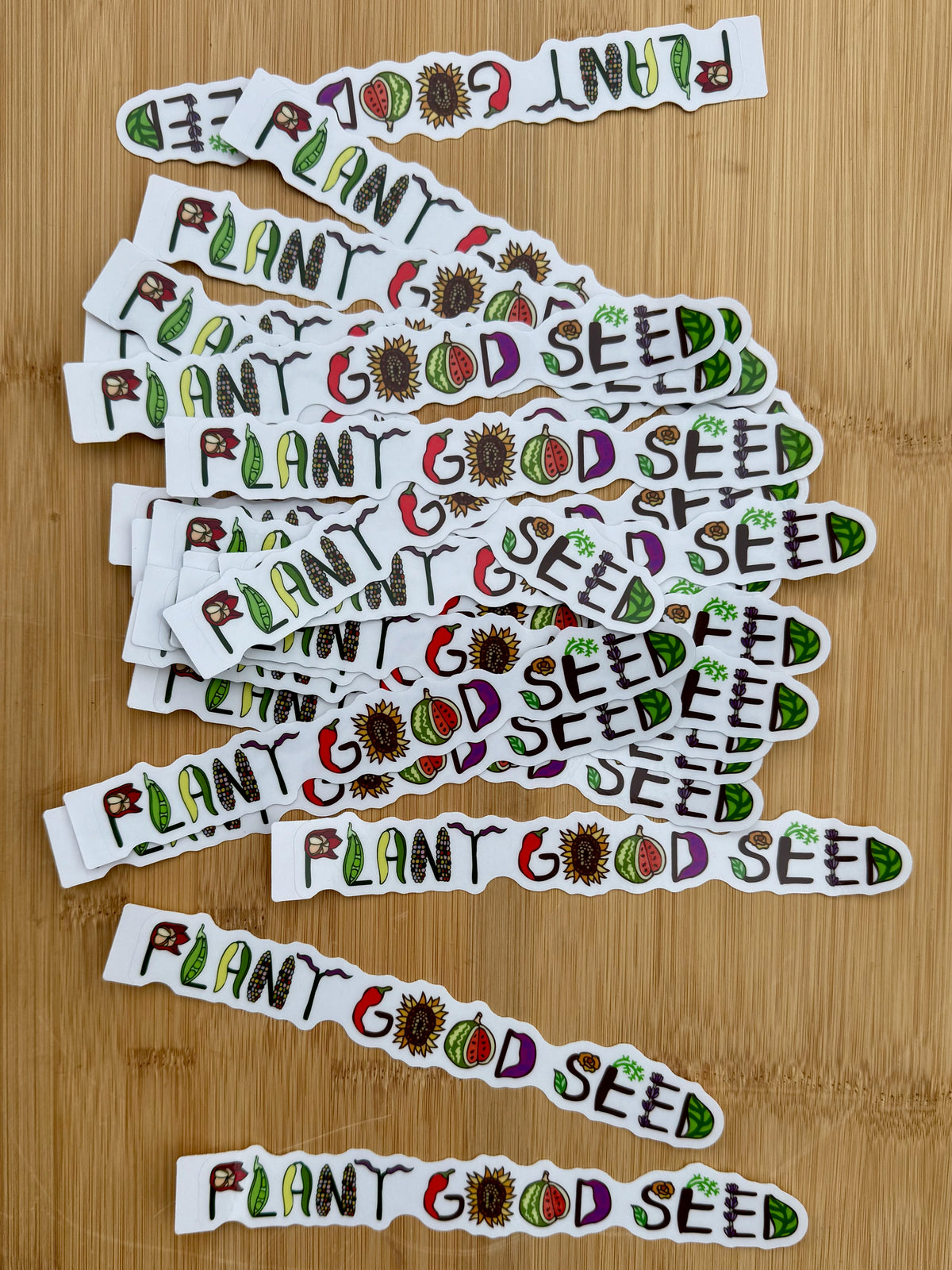 Plant Good Seed Clear Sticker