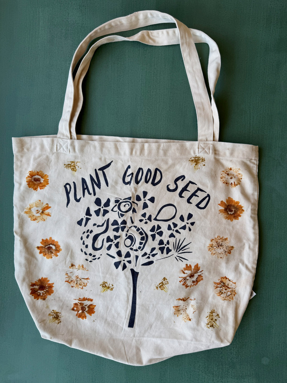Plant Good Seed x Ride Or Dye Ojai Eco Printed Tote Bag