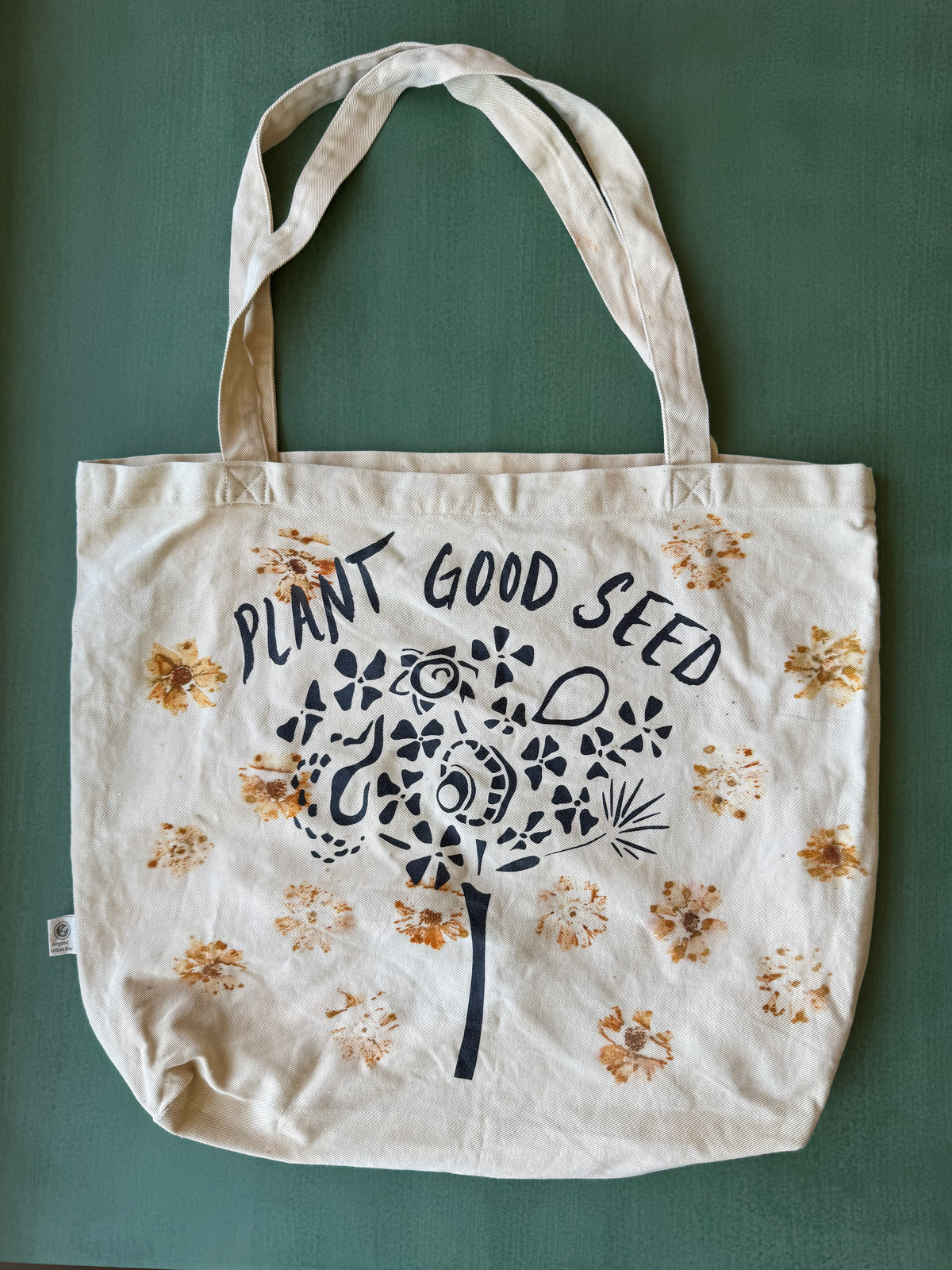 Plant Good Seed x Ride Or Dye Ojai Eco Printed Tote Bag
