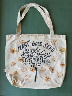 Plant Good Seed x Ride Or Dye Ojai Eco Printed Tote Bag - The