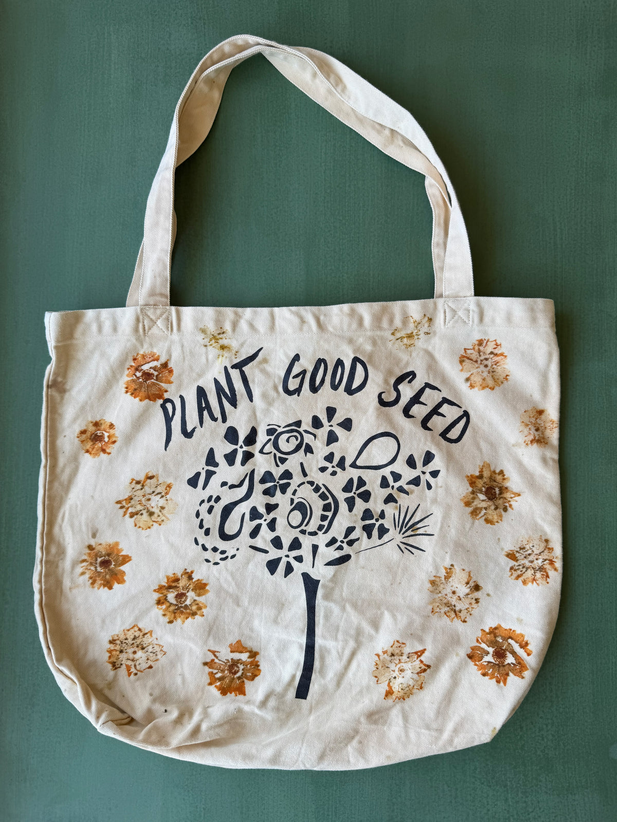 Plant Good Seed x Ride Or Dye Ojai Eco Printed Tote Bag