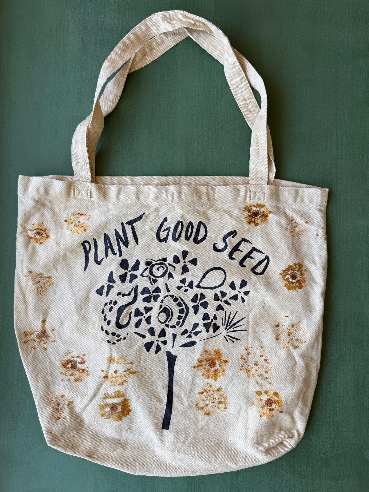 Plant Good Seed x Ride Or Dye Ojai Eco Printed Tote Bag