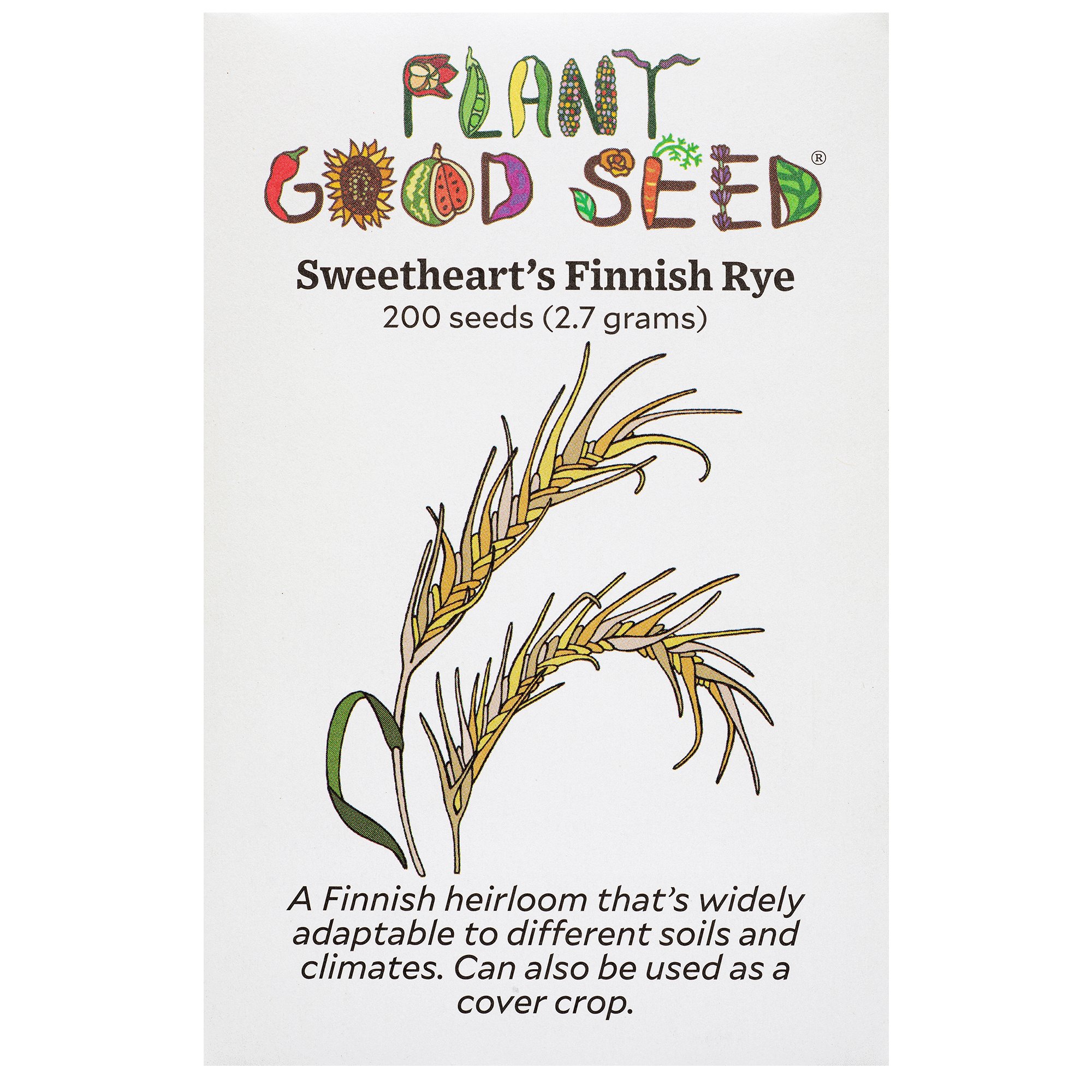 rye seeds for planting Plant Good Seed Sweethearts Finnish Winter Rye Seeds Heirloom Scandinavian Grain Seed Packet Annual