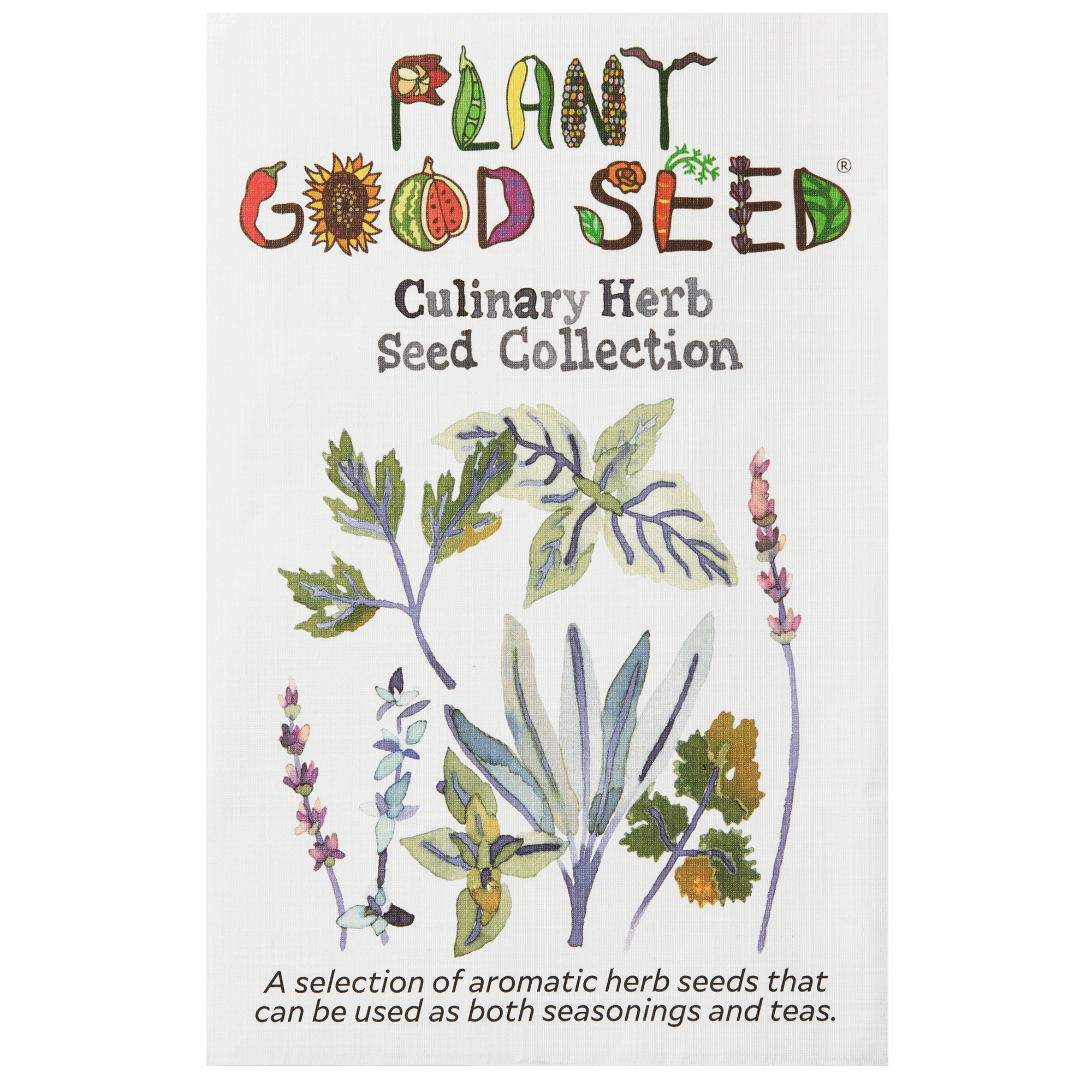 Culinary Herb Seed Collection Organic Seven Packets Starter Kit Non-GMO