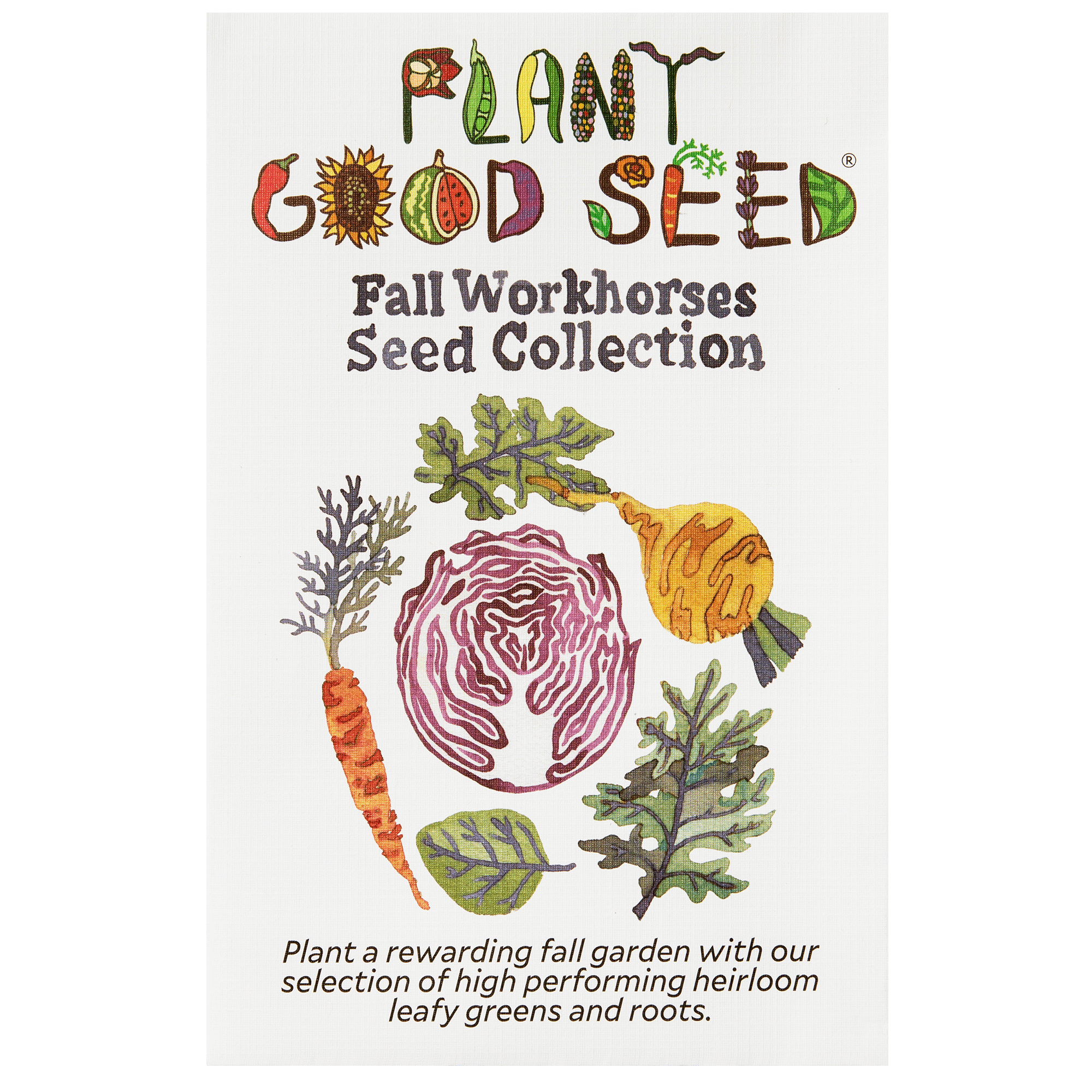fall garden seed Fall Workhorses Seed Collection - Seven Packets