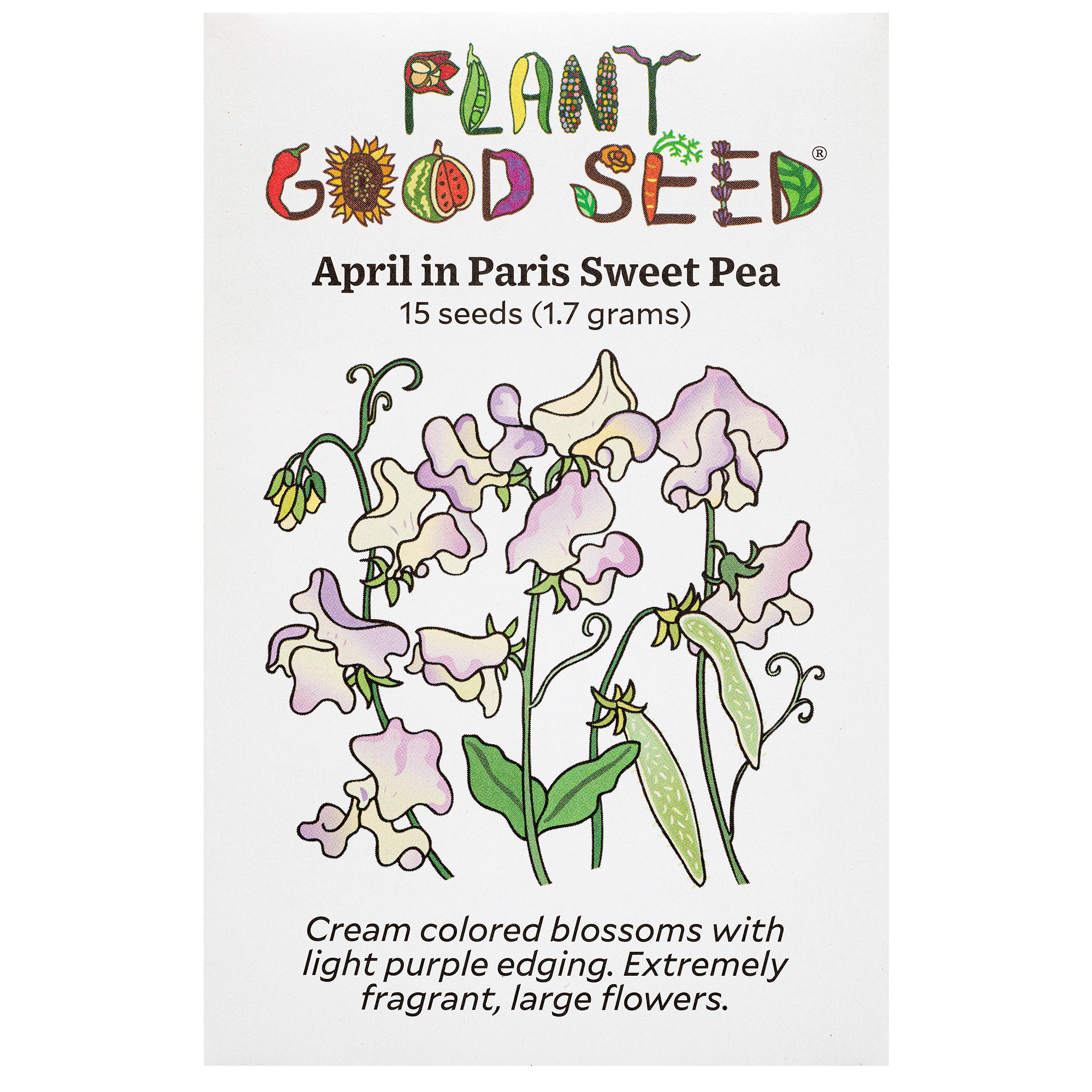 flower seeds to start in april April in Paris Sweet Pea Seeds