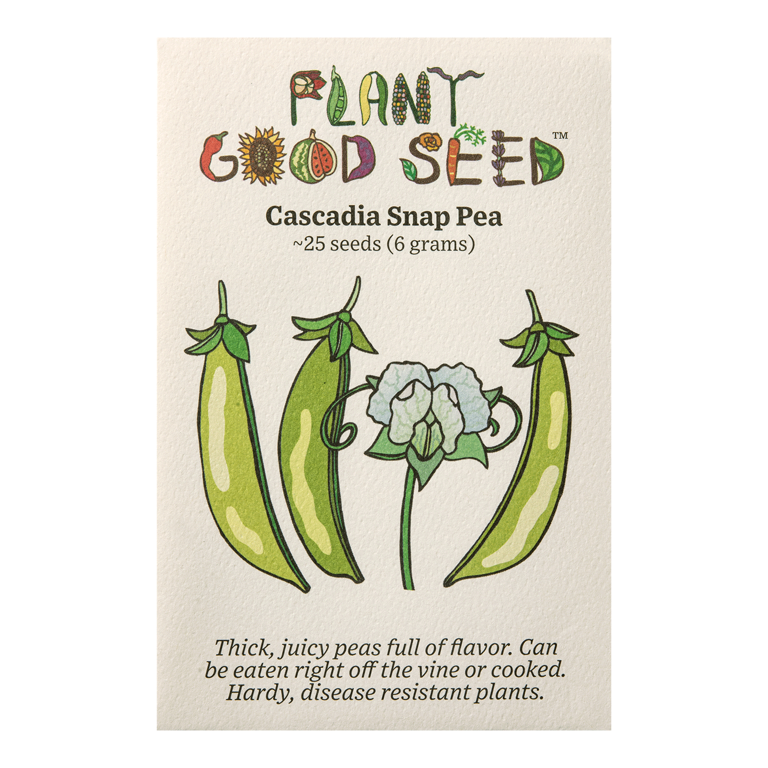 pss plant seeds Cascadia Snap Pea Seeds