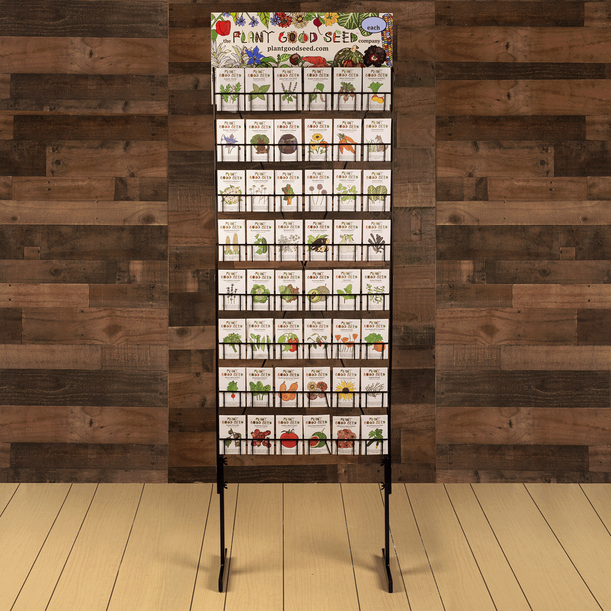 Retail Seed Rack (48 varieties w/Five Packets Each)