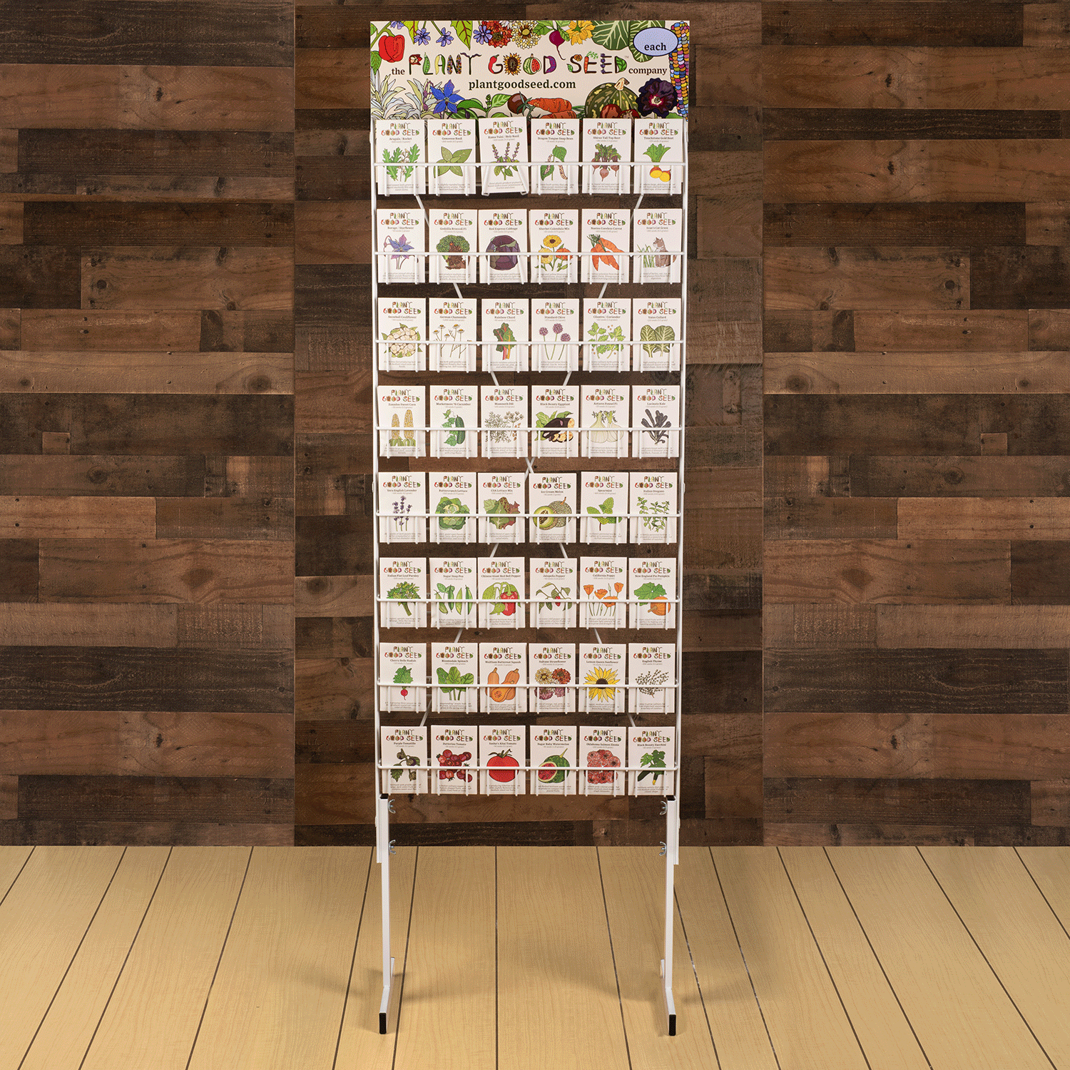 Retail 48 Variety All Metal Seed Rack (Five Packets Each) - The Plant ...