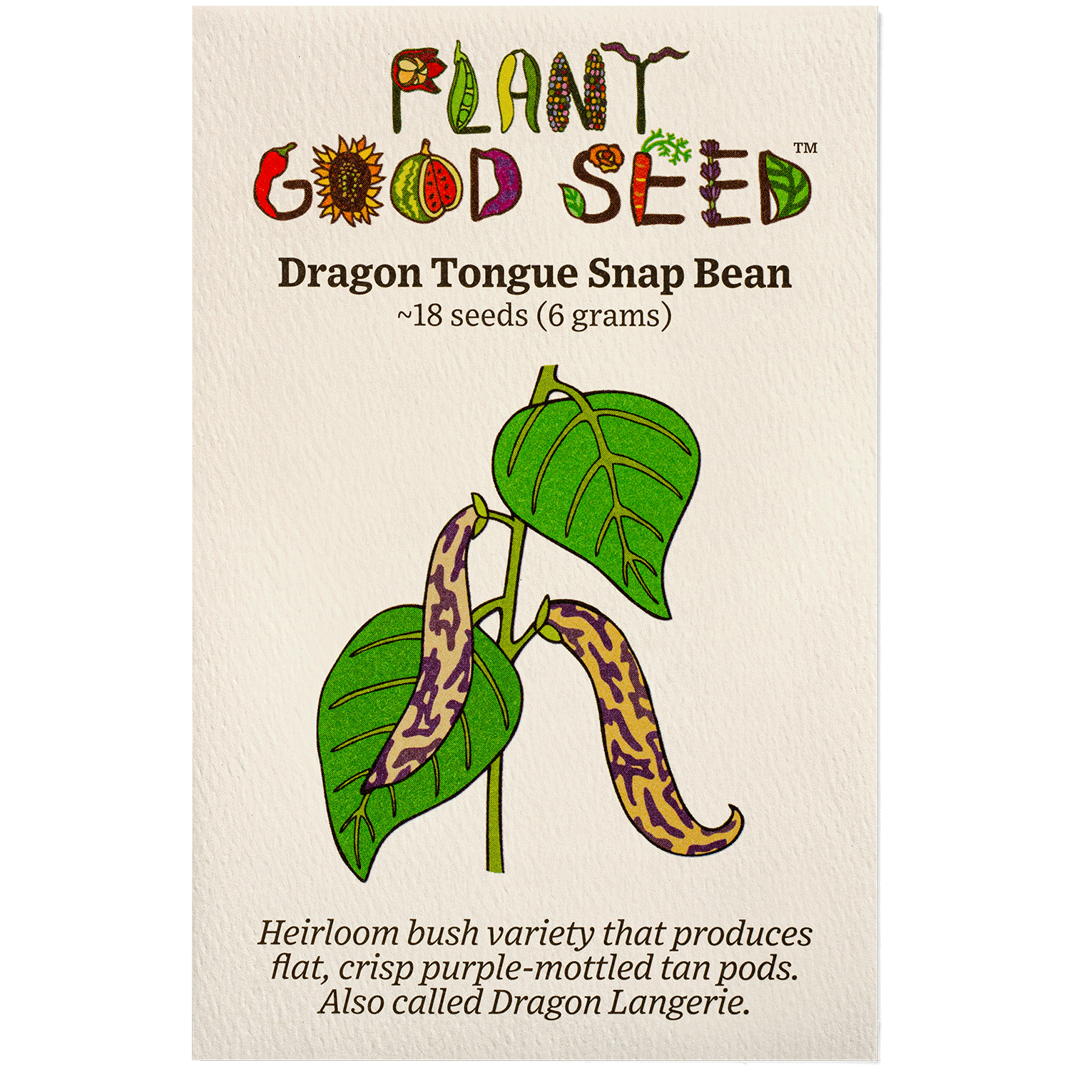 dragon plant seeds Plant Good Seed Dragon Tongue Snap Bean Seeds