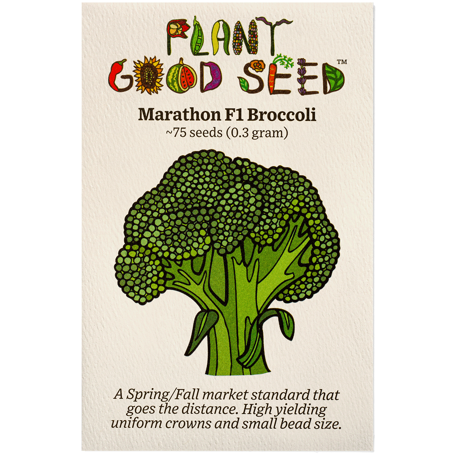 broccoli seeds for planting Marathon F1 Broccoli Seeds Packet: 75 Seeds (0.3 gram)