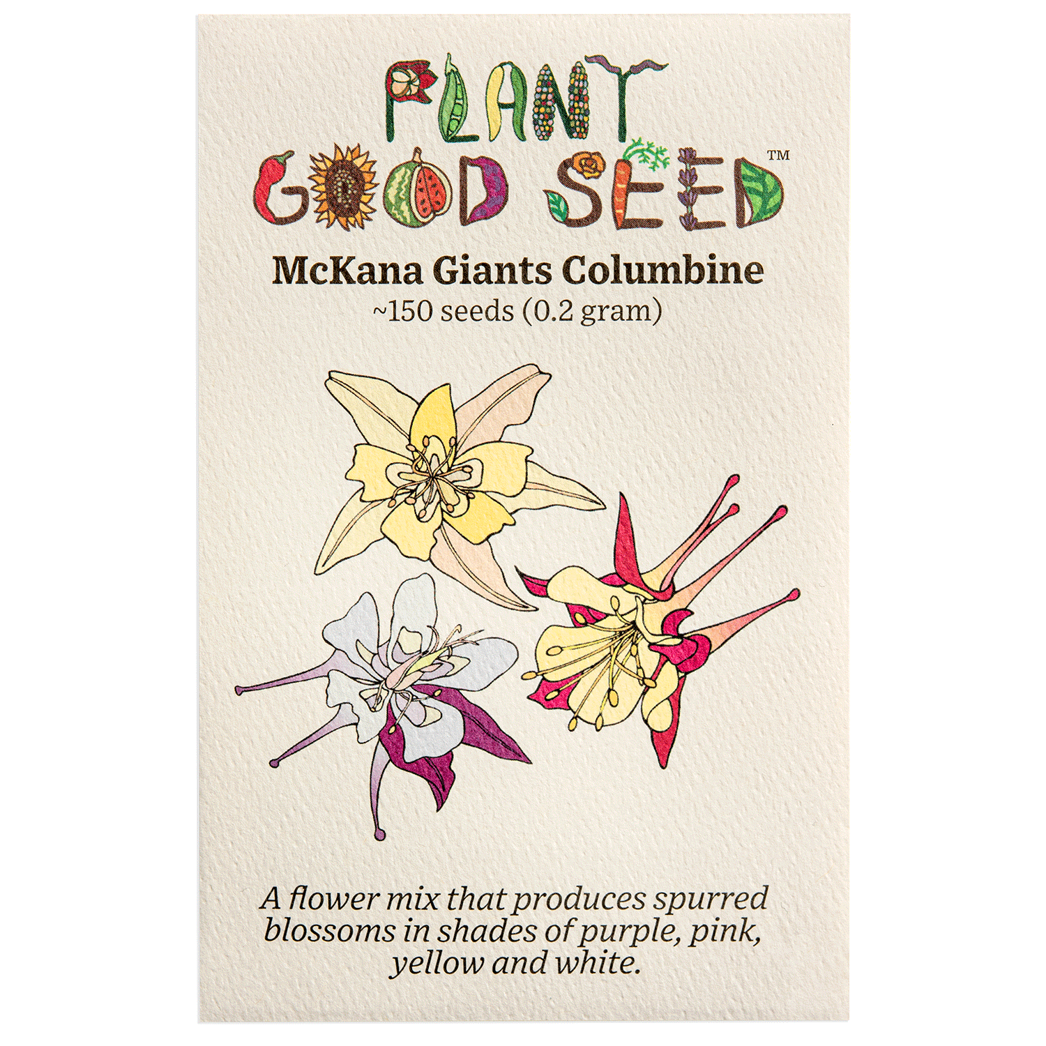 columbine flower seeds McKana Giants Columbine Flower Seed
