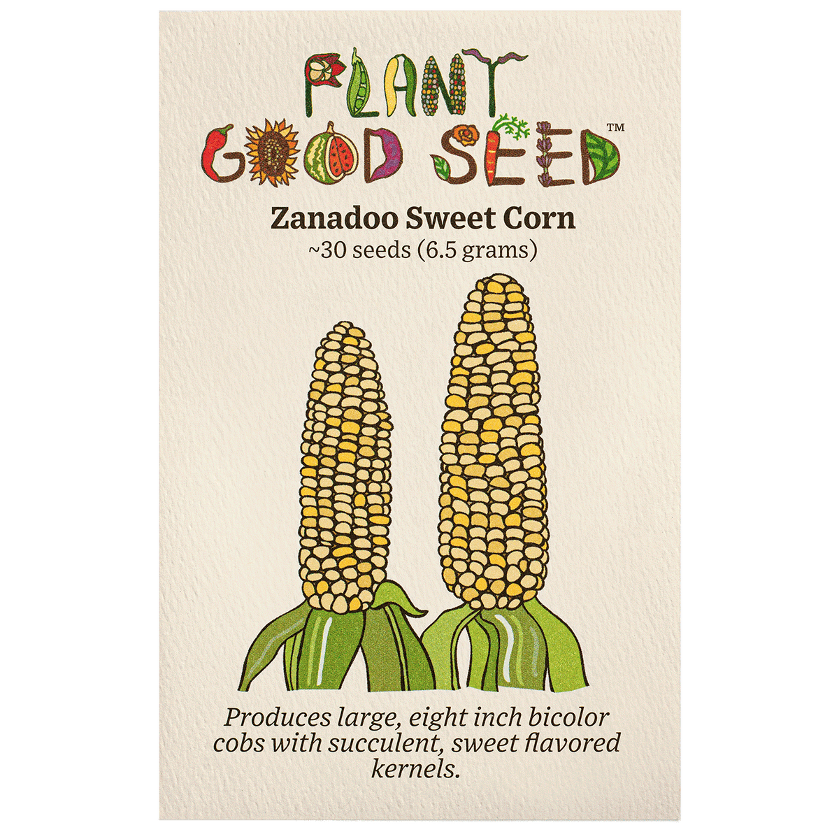 Zanadoo Corn Seed Packet Organic