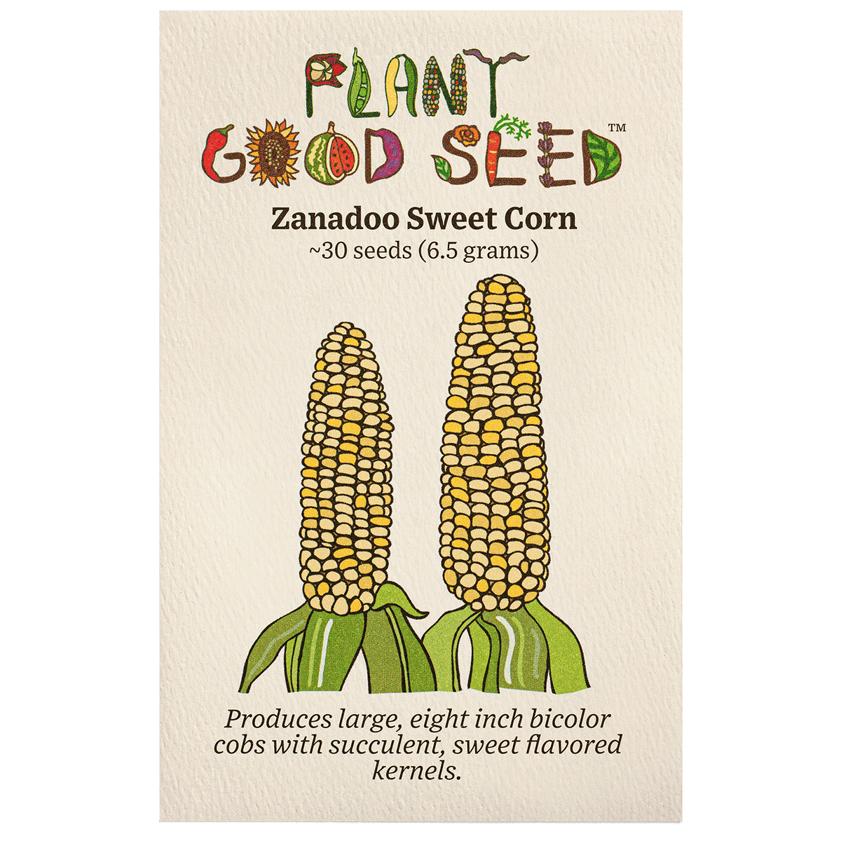 Zanadoo Corn Seed Packet Organic