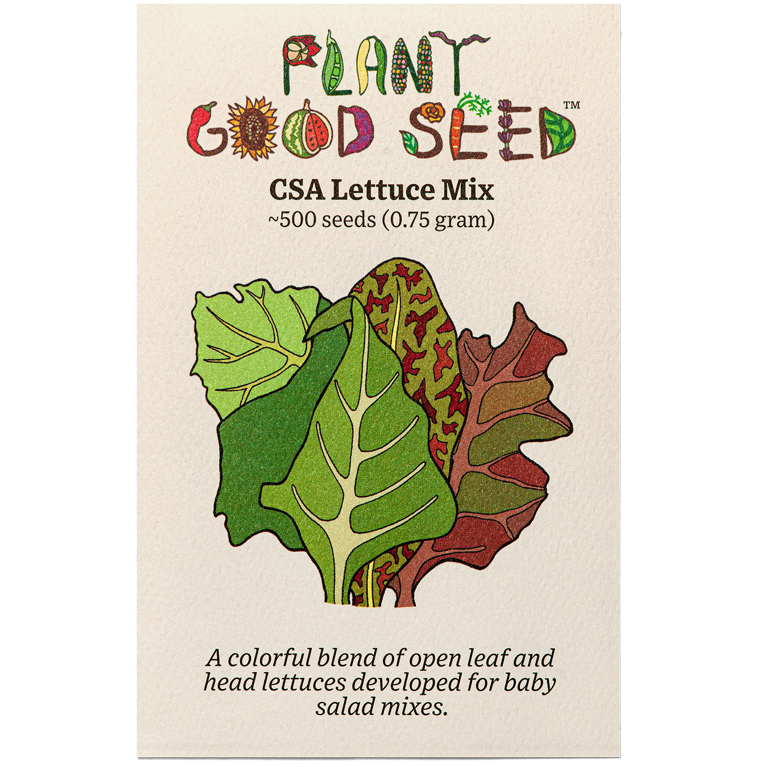 plant salad seeds Community Supported Agriculture (CSA) Lettuce Mix Seeds