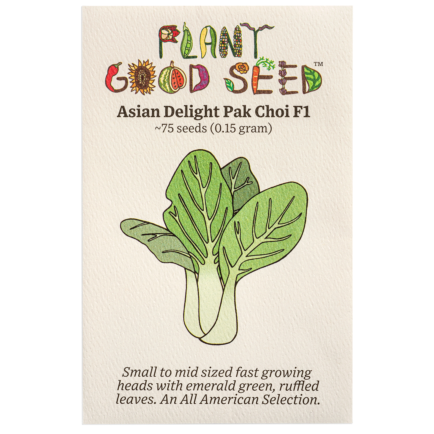 asian seeds for planting Asian Delight F1 Pak Choi Seeds BULK: 1,000 Seeds (2.5 grams)