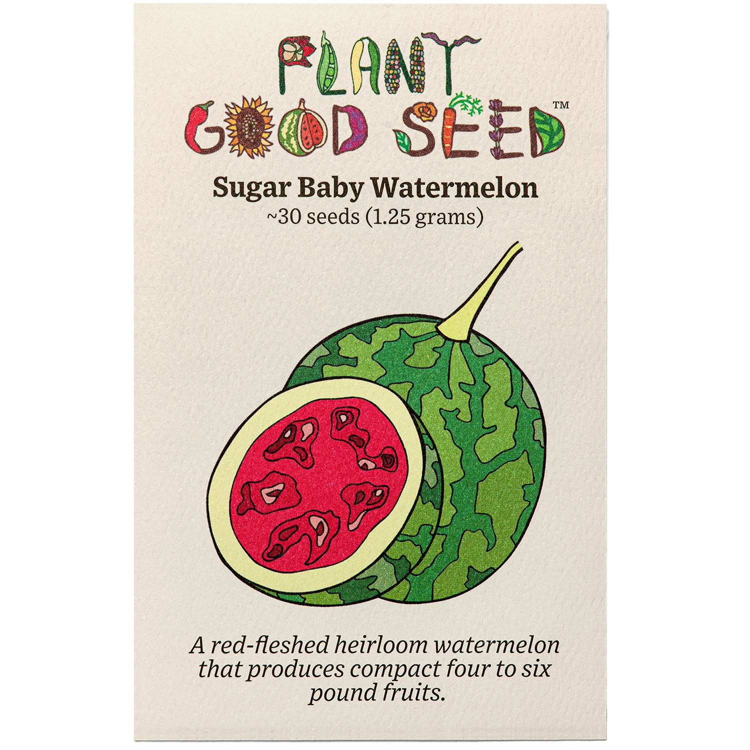 Sugar Baby Watermelon Seeds The Plant Good Seed Company