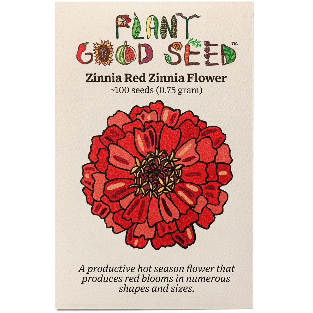 Zinnia, Red Zinnia Flower