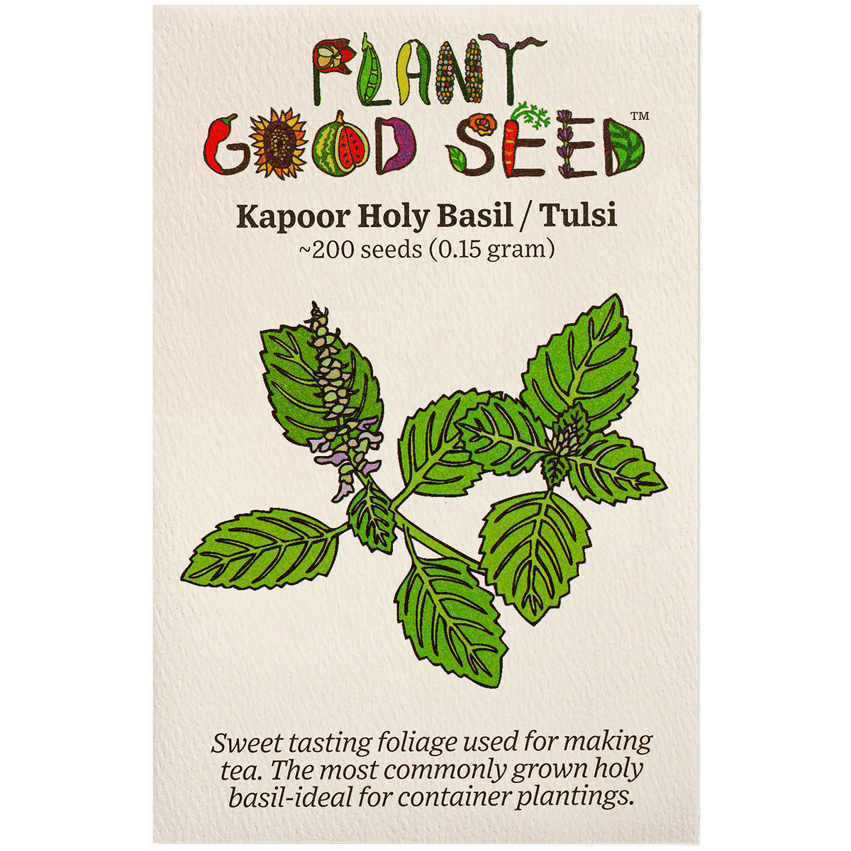 Kapoor Holy Basil Organic Seed Packet