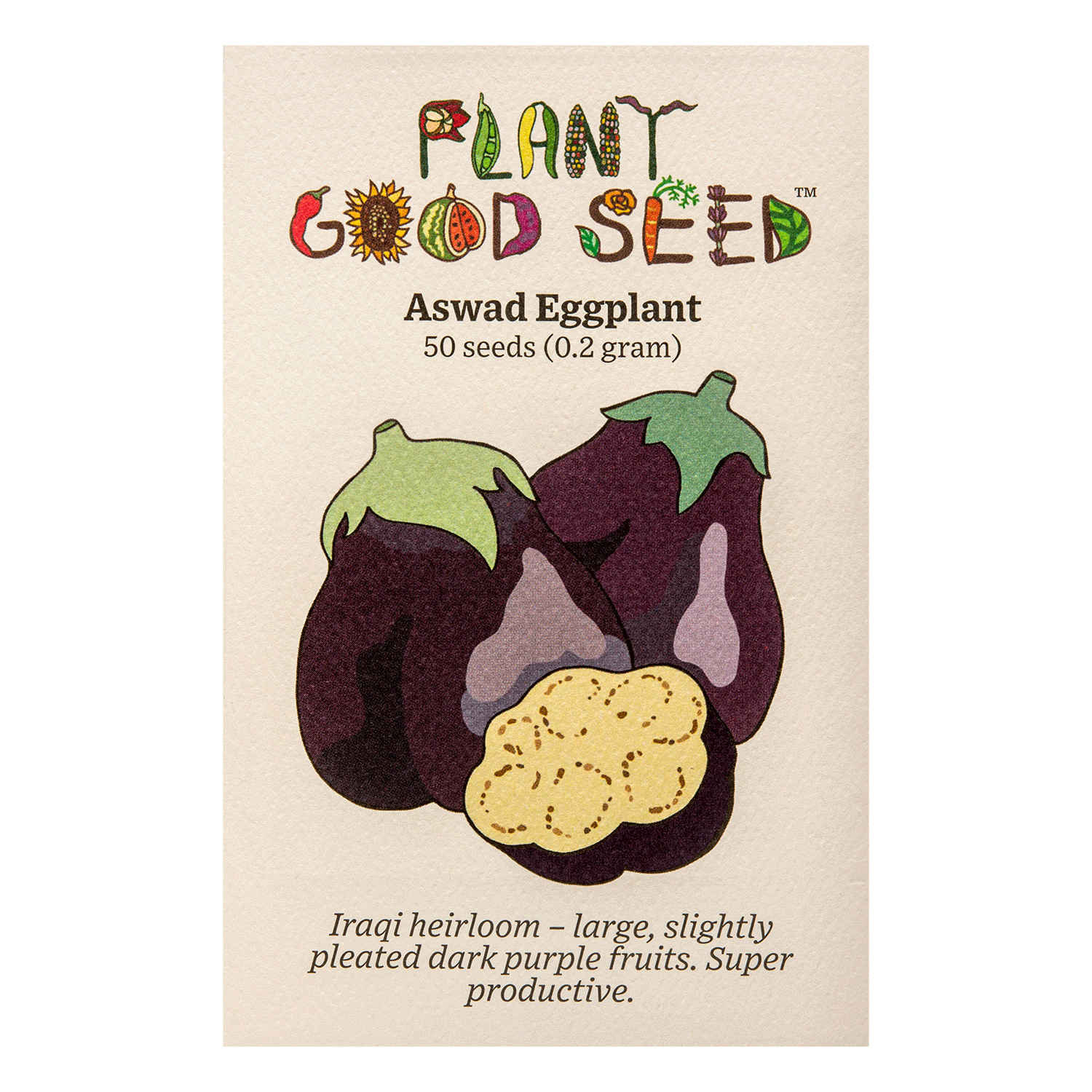 Aswad Eggplant Seeds - The Plant Good Seed Company