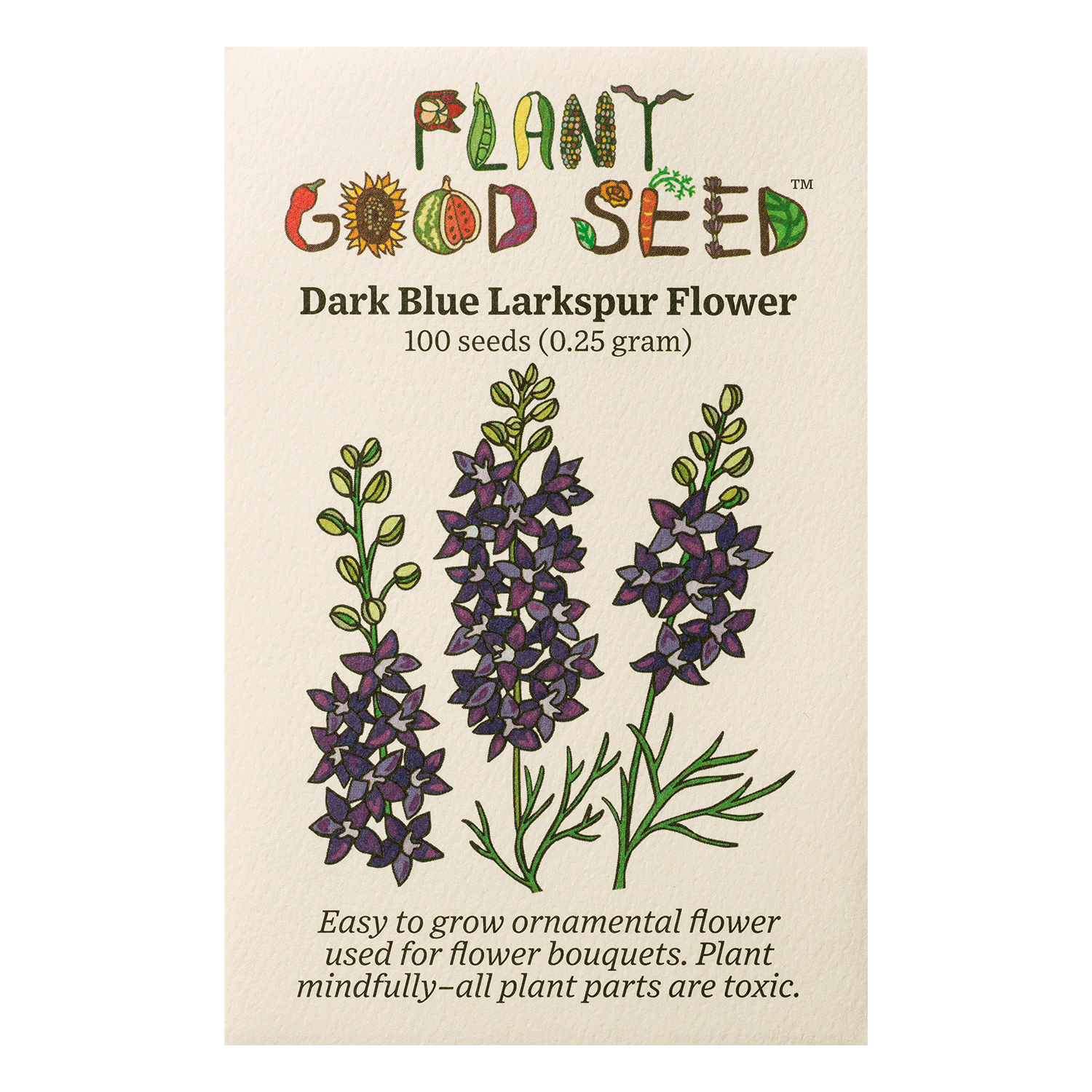 larkspur flower seeds Dark Blue Larkspur Flower Seeds