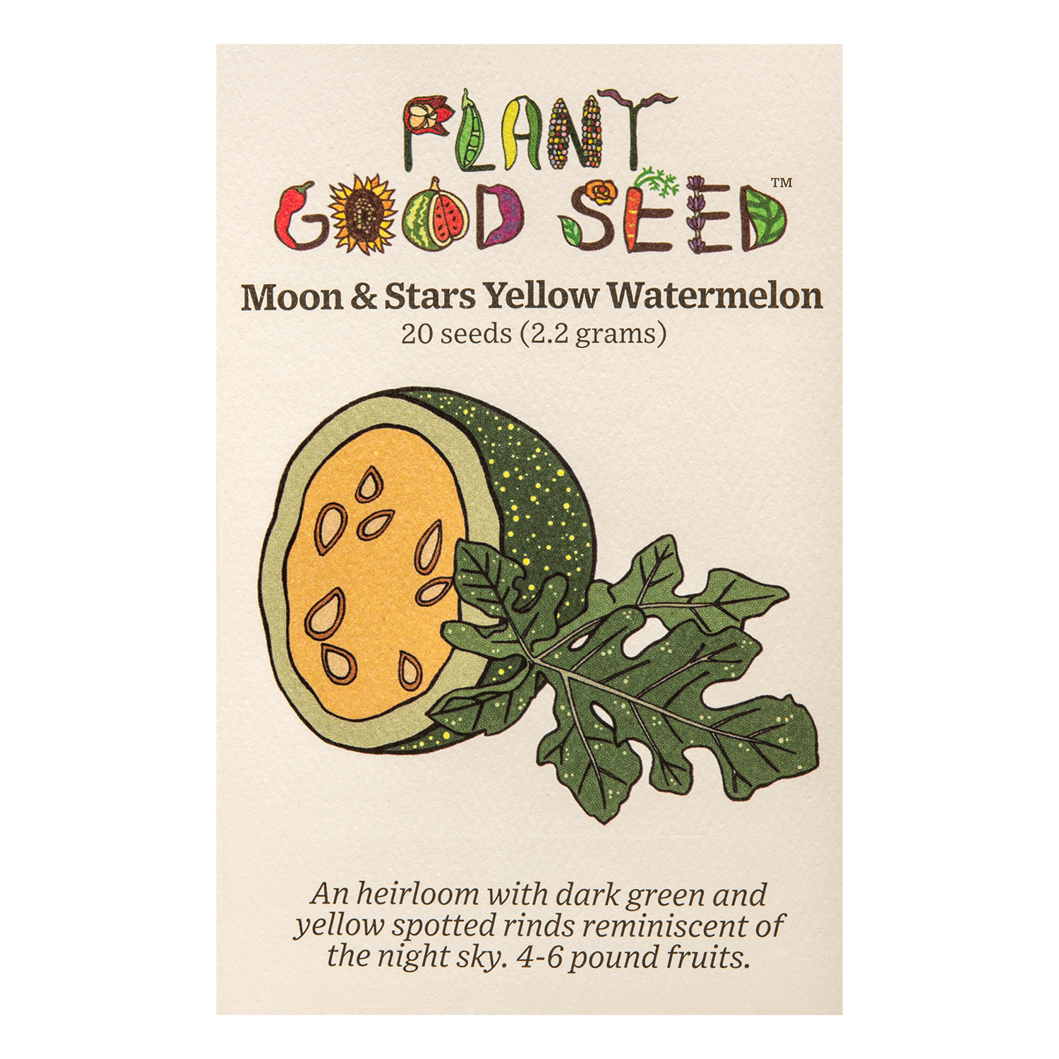 best month to plant watermelon seeds Moon and Stars Yellow Watermelon Seeds